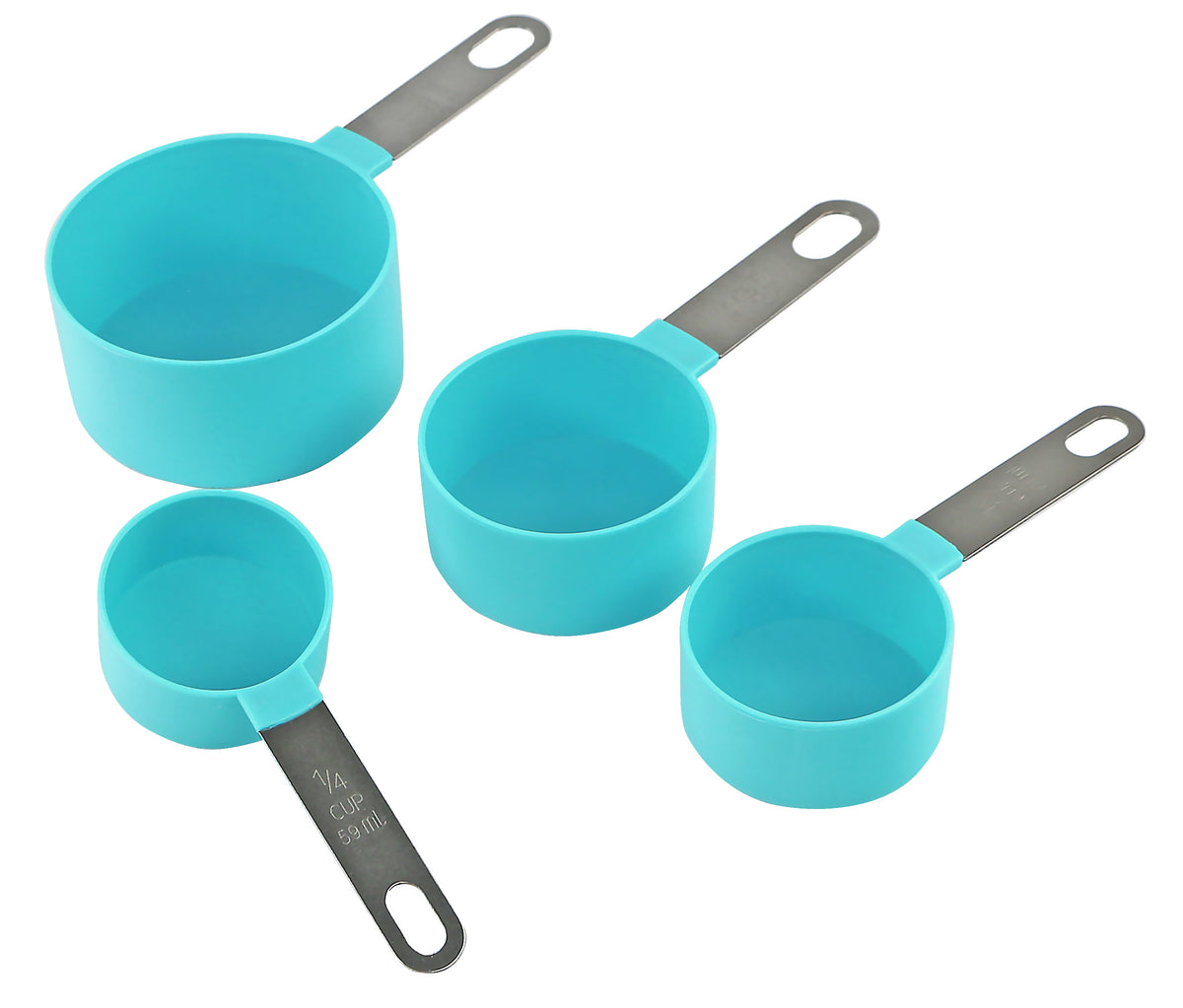 4pc Measuring Cup Set, Turquoise – Reston Lloyd